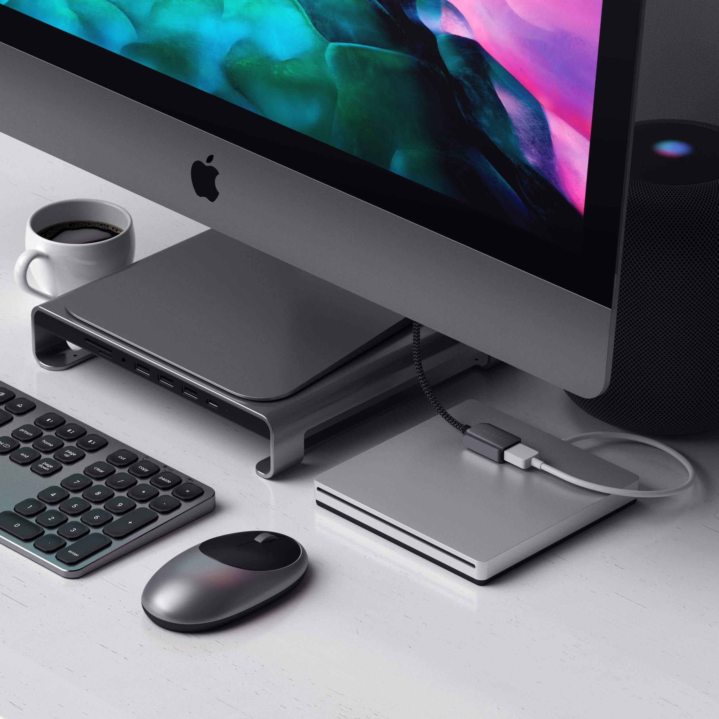 Alt View 2. Satechi - USB-C to USB 3.0 Adapter Cable - Type-C to Type-A Female for MacBook Air/Pro, iPad Air/Pro, Mac mini, iMac.