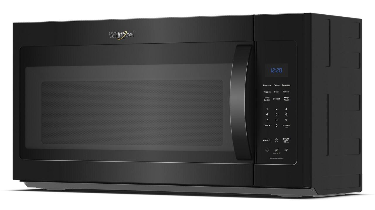 Whirlpool 12:20 Popcorn Potato Beverage Veggies Cook Buhel Mel Reop Defrost Sofien Warm 1 2 3 4 5 6 7 8 9 CLOCK 0 POWER CANCEL START +30-c Technology