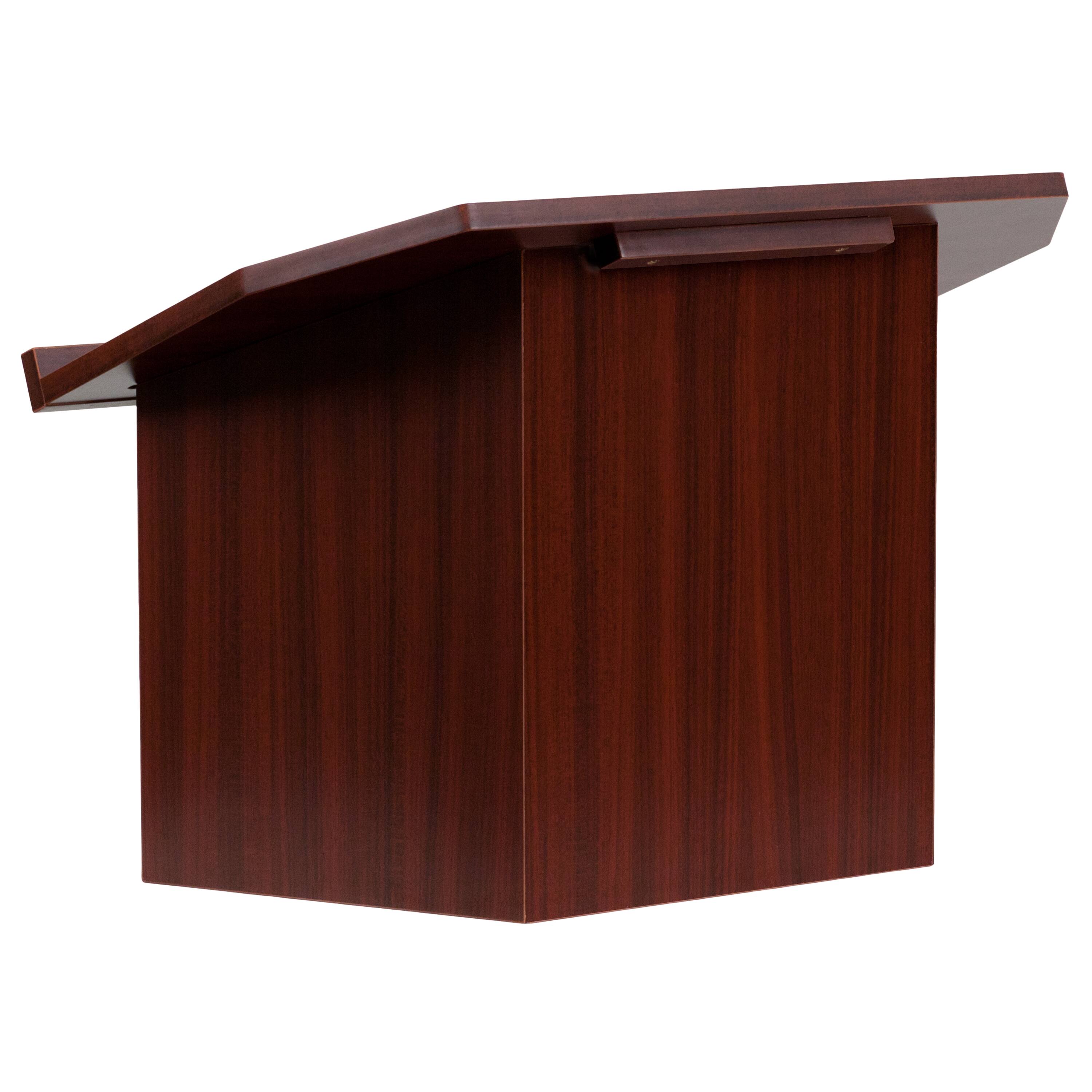 Alt View 5. Emma + Oliver - Foldable Tabletop Lectern - Mahogany.
