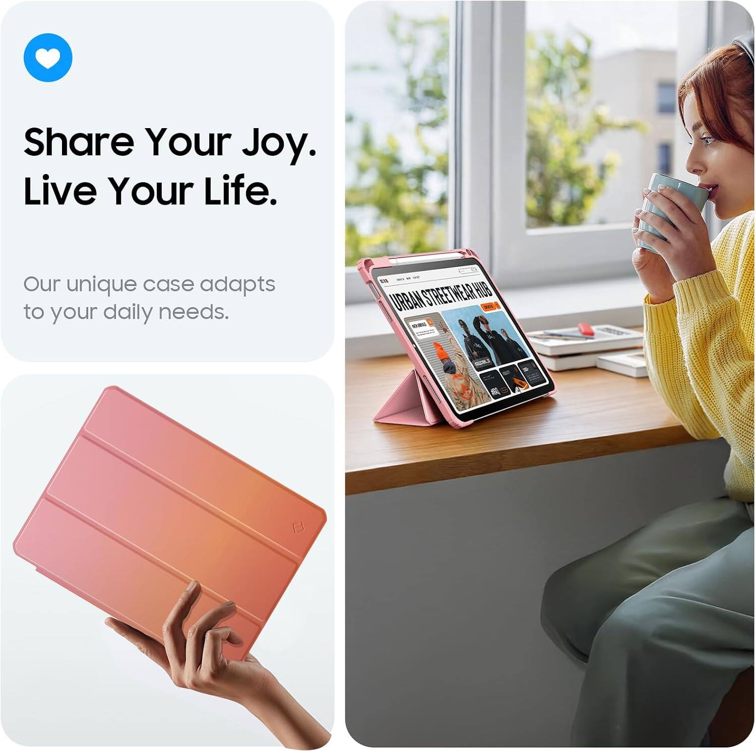 Share Your Joy. Live Your Life.

Our unique case adapts to your daily needs.

STREET HEAR HUB URBAN