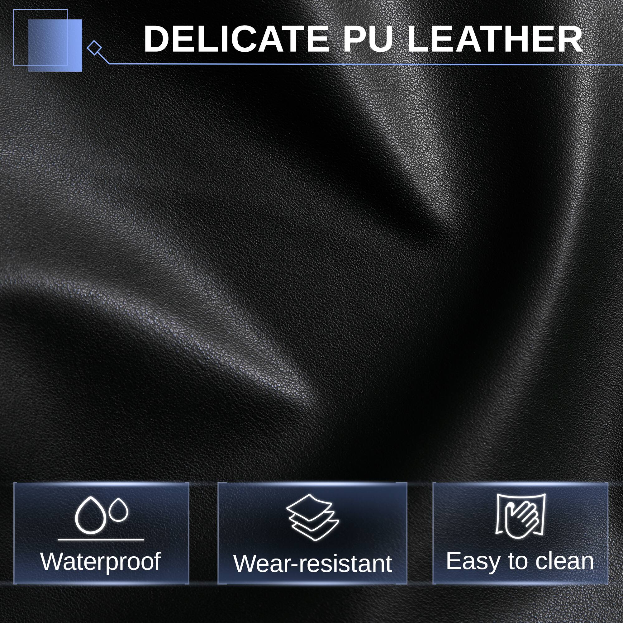 DELICATE PU LEATHER

- Waterproof
- Wear-resistant
- Easy to clean