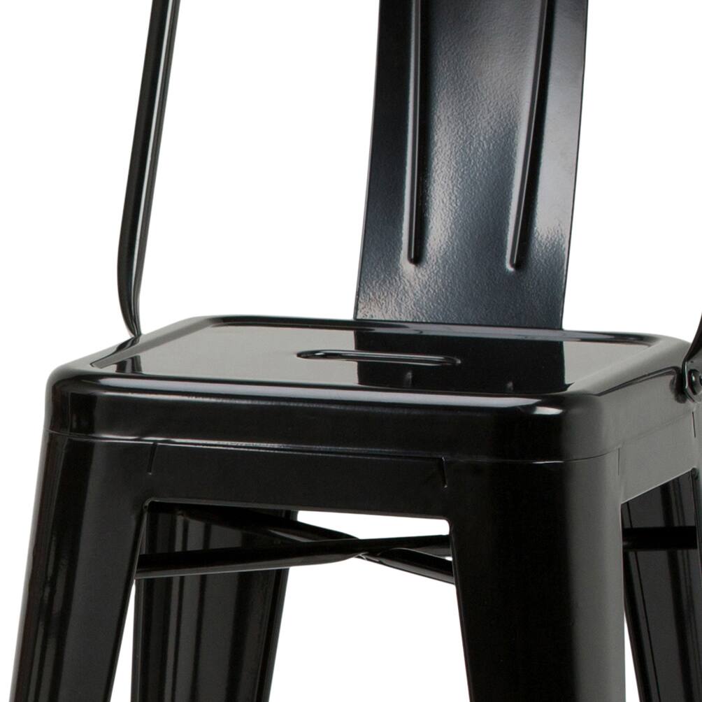Alt View 13. Simpli Home - Rayne Metal Counter Height Stool (Set of 4) - Black.