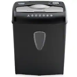 Aurora - AU895XA 8-Sheet Professional Cross-Cut Paper and Credit Card Shredder - Black
