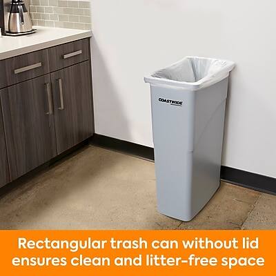 COASTWIDE

Rectangular trash can without lid ensures clean and litter-free space