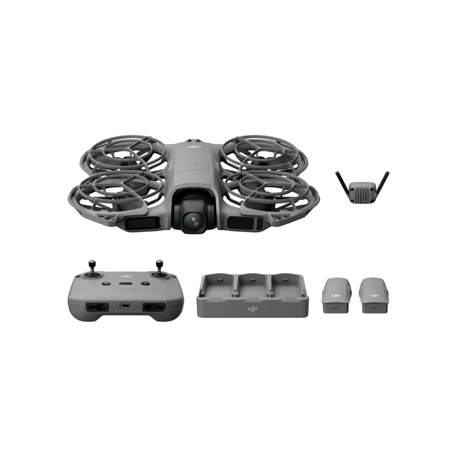 DJI - Neo 2 Fly More Combo with RC-N3, 4K Drone for Beginners, Stable Digital Transmission, Follow Me, QuickShots