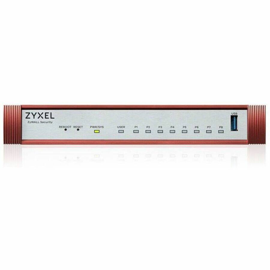 ZYXEL  
ZyWALL Security  

REBOOT RESET PWR/SYS USER P1 P2 P3 P4 P5 P6 P7 P8 USB