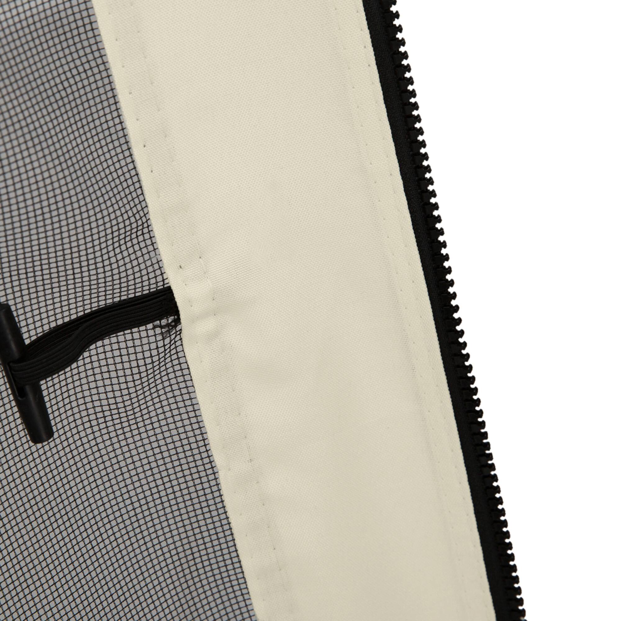 Alt View 7. Outsunny - 10' x 10' Universal Replacement Mesh Sidewall Netting for Patio Gazebos and Canopy Tents with Zippers, Sidewall Only - Cream White.