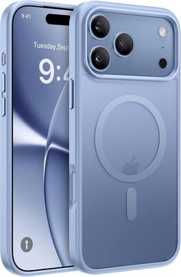 Core Tech - Magnetic Translucent Matte Case Compatible with Apple iPhone 18 Pro Max - Glacier Blue