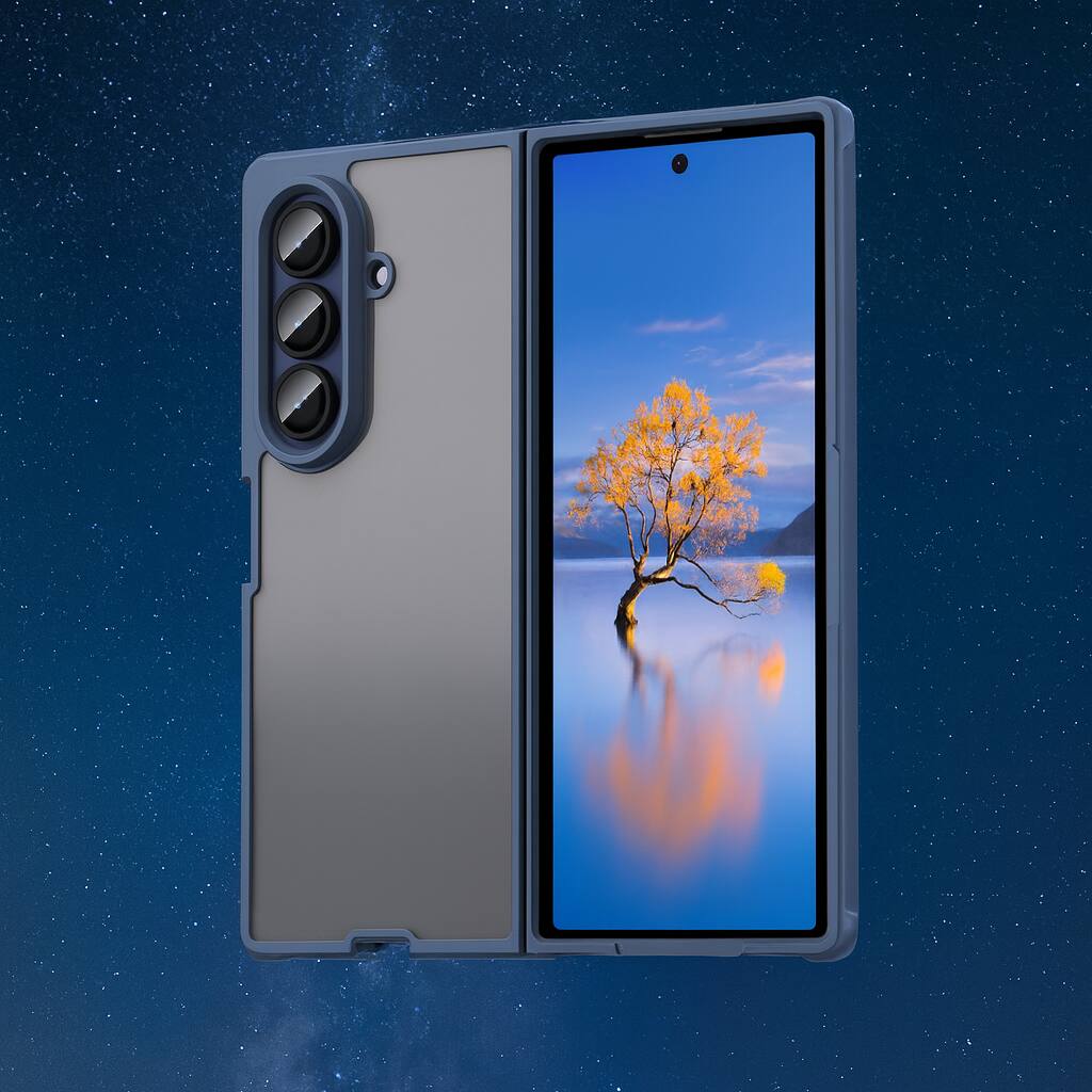 Alt View 5. Sahara - Venture Series Matte Case for Samsung Galaxy Z Fold7 - Night Sky Blue.