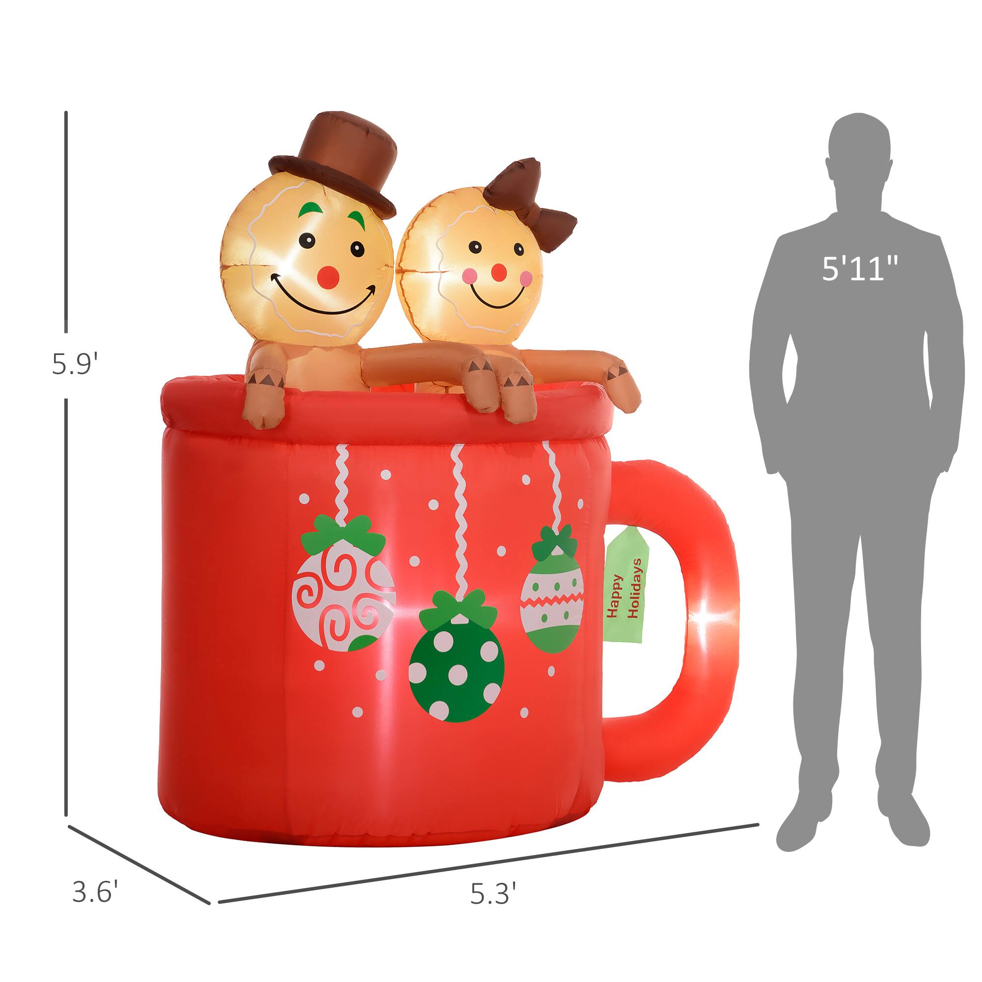 5'11" 5.9' Happy Holidays 3.6' 5.3' 

Corrected: 5'11" 5.9' Happy Holidays 3.6' 5.3'