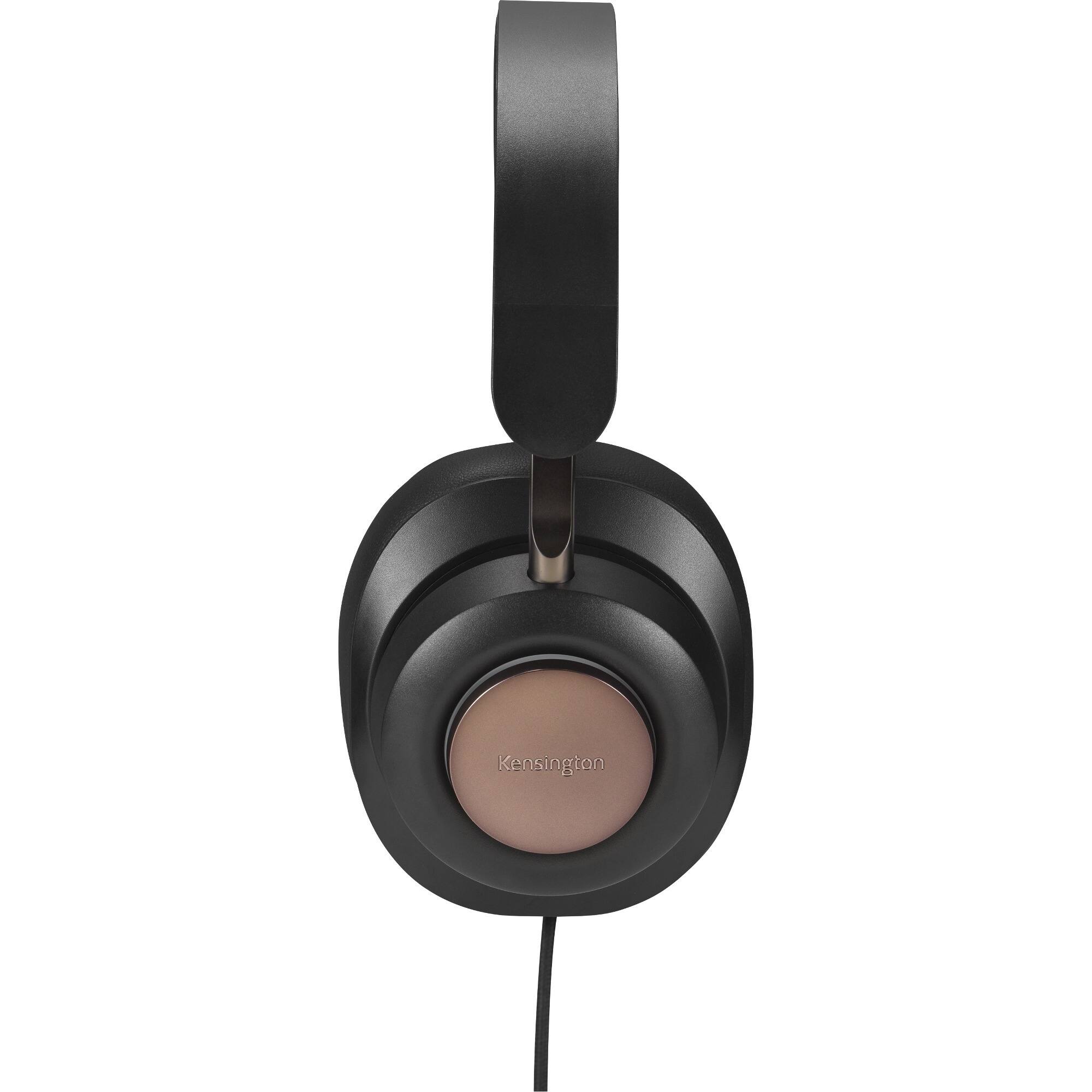 Alt View 4. Kensington - Kensington H2000 USB-C Over-Ear Headset - Stereo - USB Type C - Wired - 32 Ohm - 20 Hz to 20 kHz - Over-the-ear - Black.
