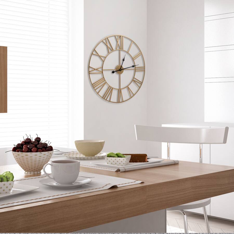 Sorbus Large Wall Clock for Living Room Decor – Easy to Hang 24 Inch ...