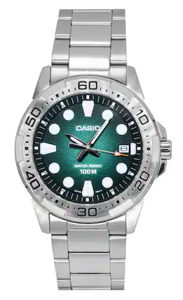 CASIO
WATER RESIST 100 M
JAPAN MOV'T
8