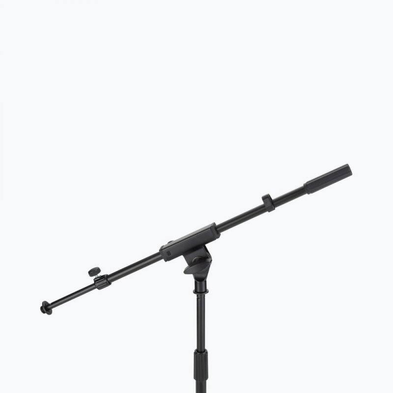 Alt View 1. On Stage Stands - On-Stage MS7411TB Telescoping Microphone Boom Stand - Black.