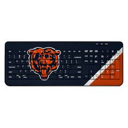 Keyscaper - Chicago Bears Diagonal Stripe Wireless Keyboard - Multicolor
