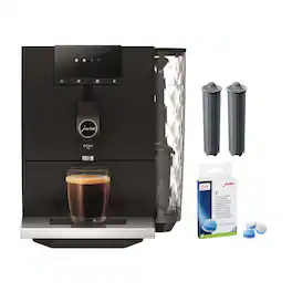 JURA - ENA 4 Coffee Machine (Metropolitan with Cleaning Tablets and Filters - Black