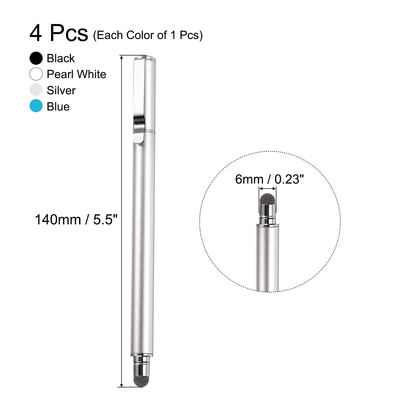 4 Pcs (Each Color of 1 Pcs)  
Black Pearl White Silver Blue  
6mm / 0.23"  
140mm / 5.5"