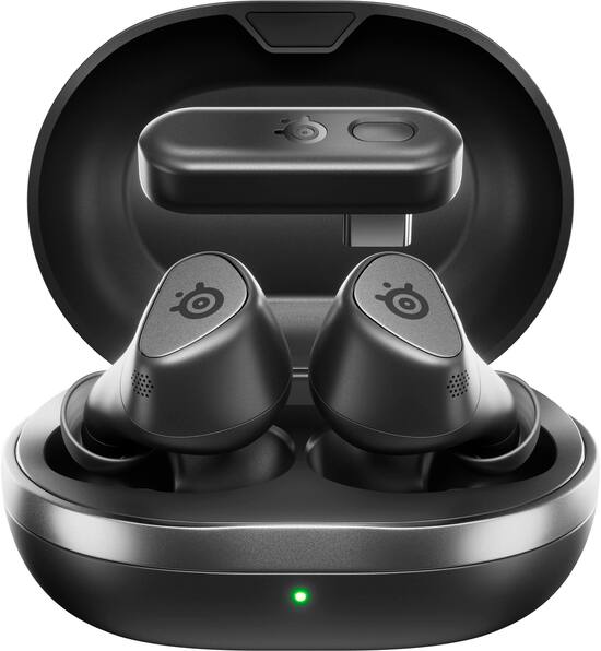 SteelSeries Arctis GameBuds True Wireless Noise Cancelling Gaming Earbuds for PS5 PS4 PC Switch Black 61706 Best Buy