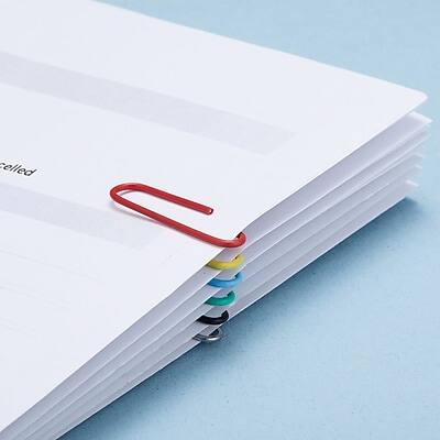 Alt View 2. Staples - Staples #1 Paper Clips, Assorted Colors, 1000 Clips/Pack (ST40636/10590) - Assorted.