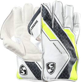 Amber Sporting Goods - SG RSD Xtreme Wicket Keeping Gloves, Adult (Color May Vary) Men - White