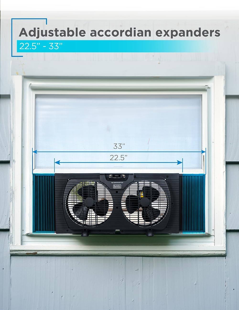 Adjustable accordian expanders 22.5" - 33" - 33" 33" 22.5"
