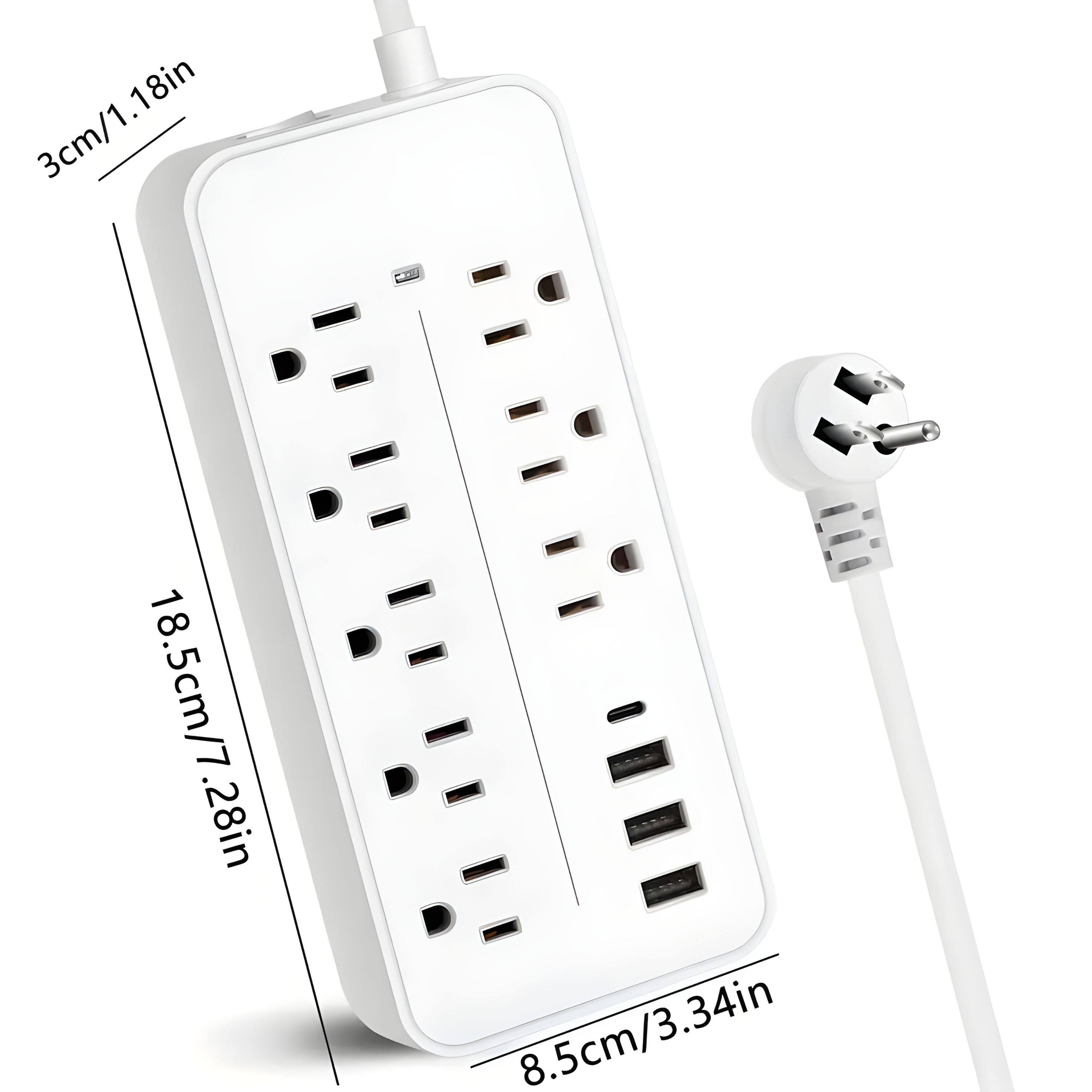 3cm/1.18in  
18.5cm/7.28in  
8.5cm/3.34in