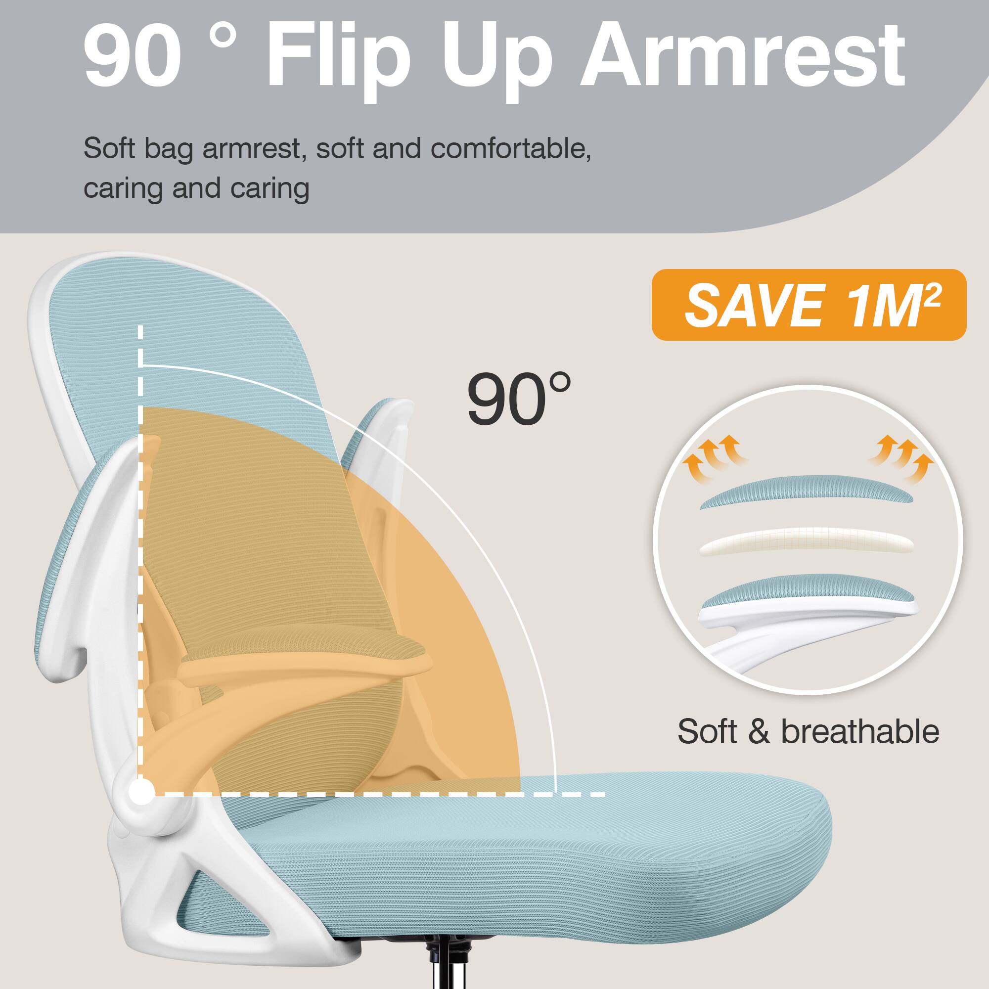 90° Flip Up Armrest

Soft bag armrest, soft and comfortable, caring and caring

SAVE 1M²

Soft & breathable