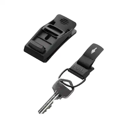 Front. ALPAKA - HUB Keychain Magnetic Keychain - Quick Release Magnetic System - Secure and Functional Clip - key organizer - Black.