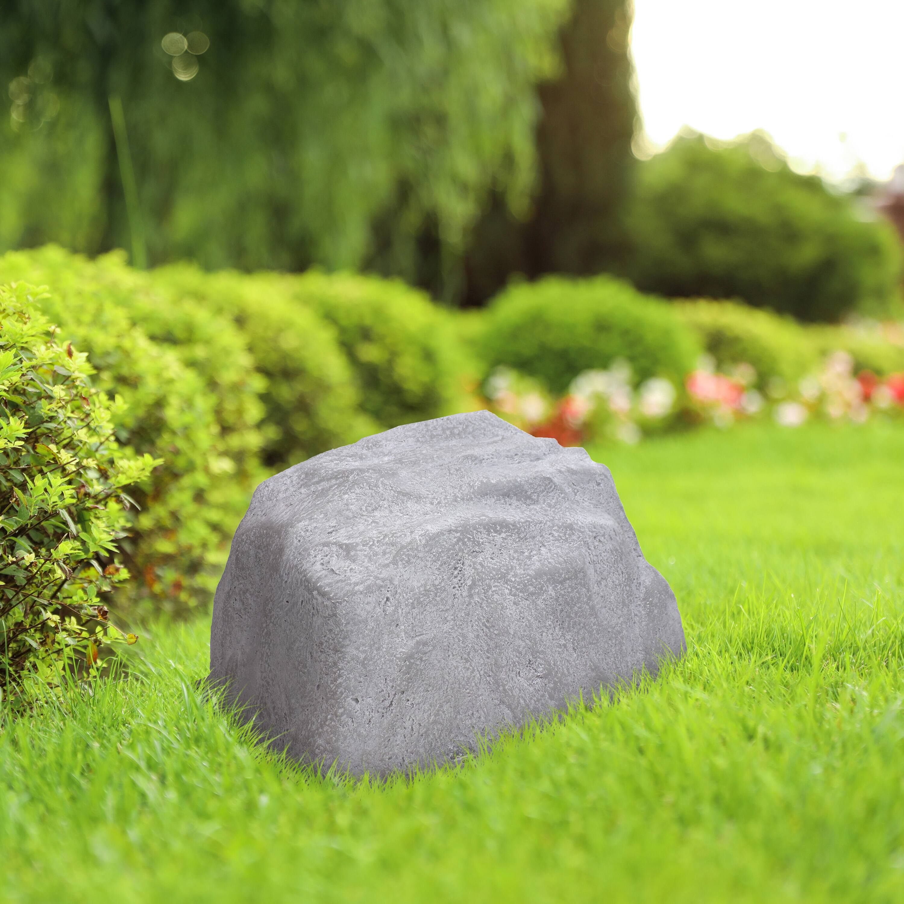 Alt View 10. Sunnydaze - Set of 2 Low-Profile Artificial Landscape Rock with Stakes - Gray.