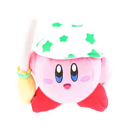Little Buddy - Kirby Adventure All Star 5 Inch Plush Collection | Kirby Cleaning - Pink