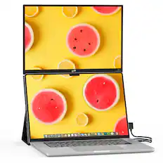 Front. Mobile Pixels - Mobile Pixels Duex Float 2 Pro 16" Portable Monitor (Mini HDMI, USB) - Black.