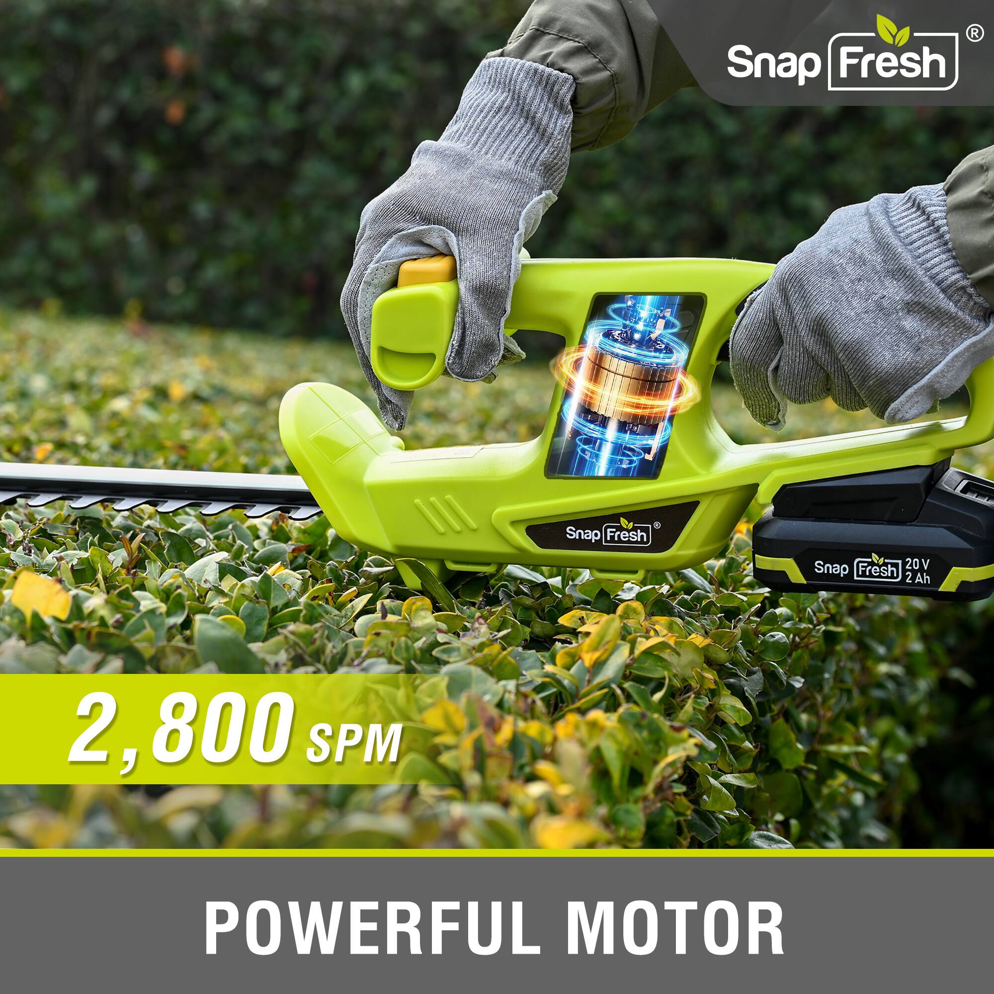 Snap Fresh 111 d Snap Fresh Snap Fresh 20V 2 Ah 2,800 SPM POWERFUL MOTOR
