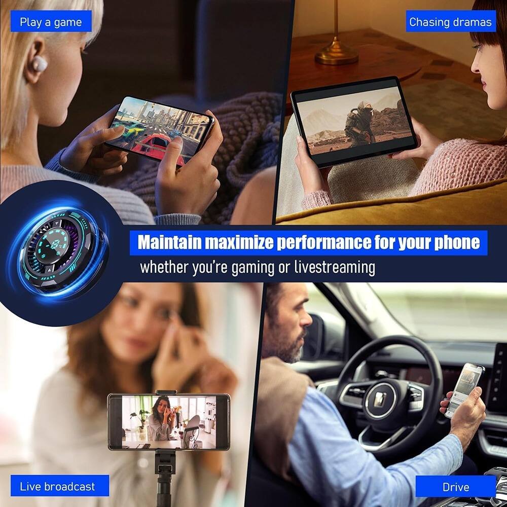 Play a game  
Chasing dramas  

Maintain maximize performance for your phone whether you're gaming or livestreaming  

Live broadcast  
Drive