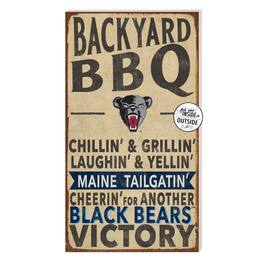 Jardine - Maine Black Bears 11'' x 20'' Indoor/Outdoor BBQ Sign - Brown