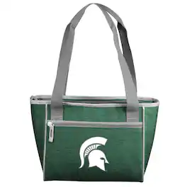 Logo Brands - Michigan State Spartans Crosshatch 16-Can Cooler Tote - Multicolor