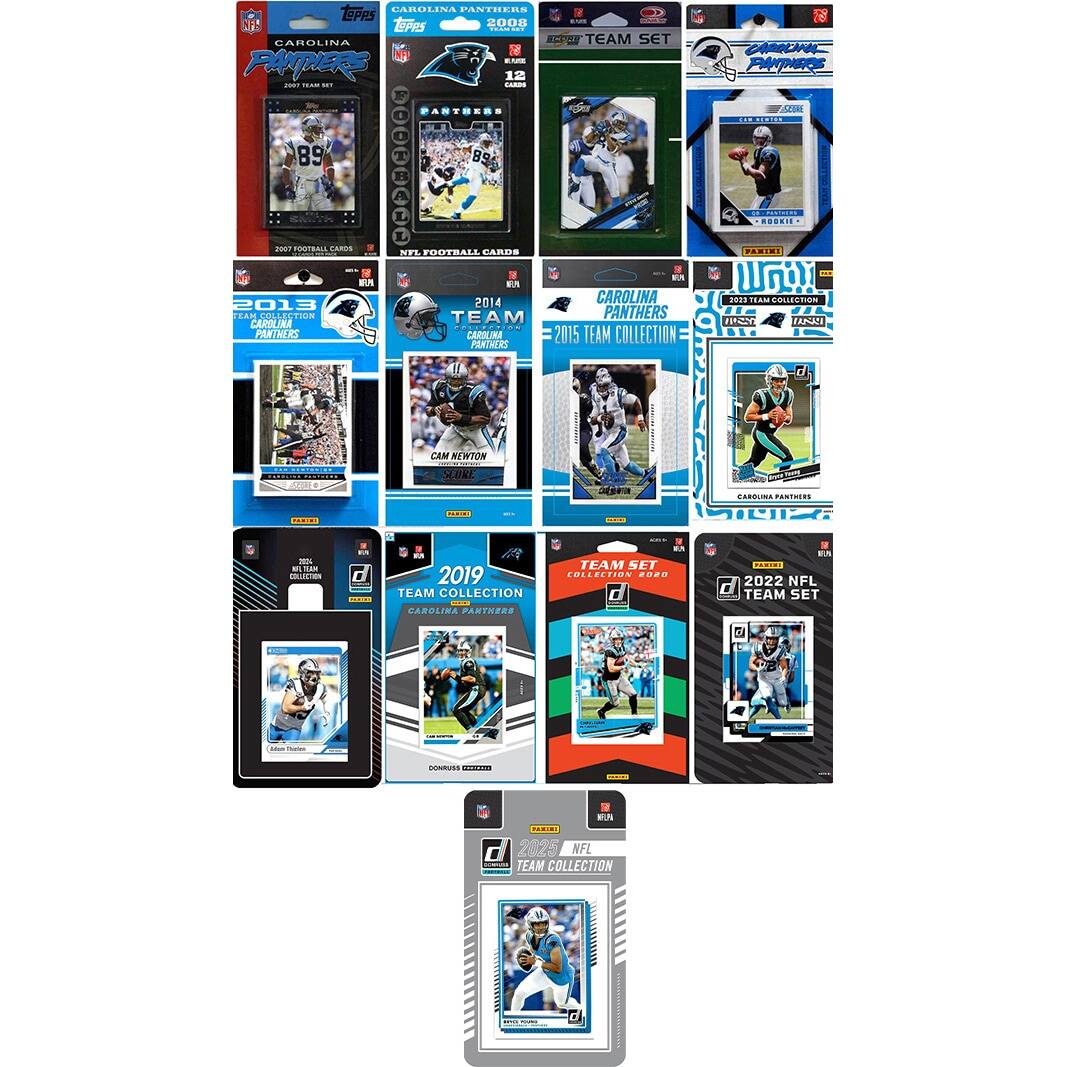 CAROLINA PANTHERS  
2008 TEAM SET  
2007 FOOTBALL CARDS  
2013 TEAM COLLECTION  
2014 TEAM COLLECTION  
2015 TEAM COLLECTION  
2019 TEAM COLLECTION  
2020 TEAM COLLECTION  
2022 NFL TEAM SET  
2026 NFL TEAM COLLECTION  

CAROLINA PANTHERS  
2008 TEAM SET  
2013 TEAM COLLECTION  
2014 TEAM COLLECTION  
2015 TEAM COLLECTION  
2019 TEAM COLLECTION  
2020 TEAM COLLECTION  
2022 NFL TEAM SET  
2026 NFL TEAM COLLECTION  

CAROLINA PANTHERS  
2008 TEAM SET  
2013 TEAM COLLECTION  
2014 TEAM COLLECTION  
2015 TEAM COLLECTION  
2019 TEAM COLLECTION  
2020 TEAM COLLECTION  
2022 NFL TEAM SET  
2026 NFL TEAM COLLECTION  

CAROLINA PANTHERS  
2008 TEAM SET  
2013 TEAM COLLECTION  
2014 TEAM COLLECTION  
2015 TEAM COLLECTION  
2019 TEAM COLLECTION  
2020 TEAM COLLECTION