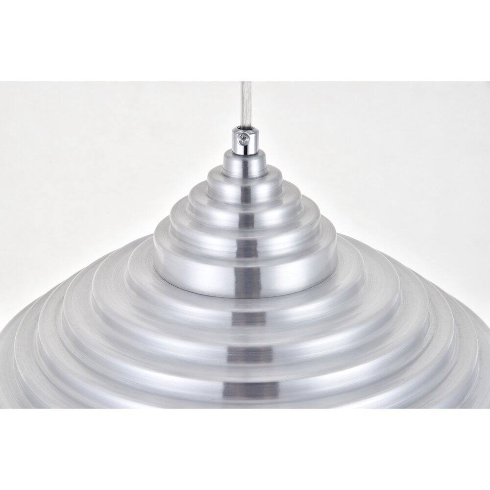 Alt View 2. Living District - Circa 1 Light Burnished Nickel Pendant - Burnished Nickel.