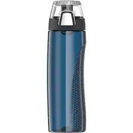 Thermos - 24 oz. Tritan Flip-Cap Water Bottle with Rotating Meter - Midnight Blue