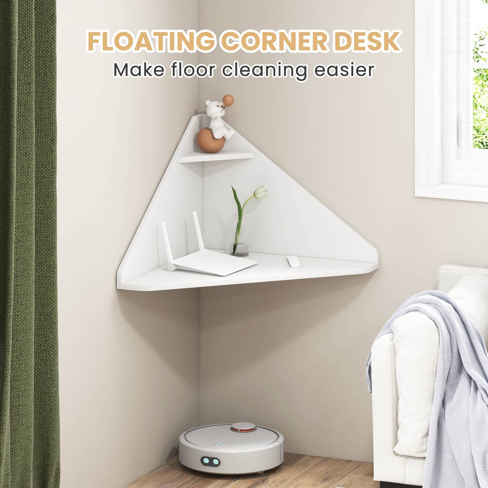 FLOATING CORNER DESK
Make floor cleaning easier