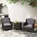 Alt View 3. Costway - 3 PCS Outdoor Patio Furniture Set with Cushions and Tempered Glass Coffee Table - Gray + Mix Brown.
