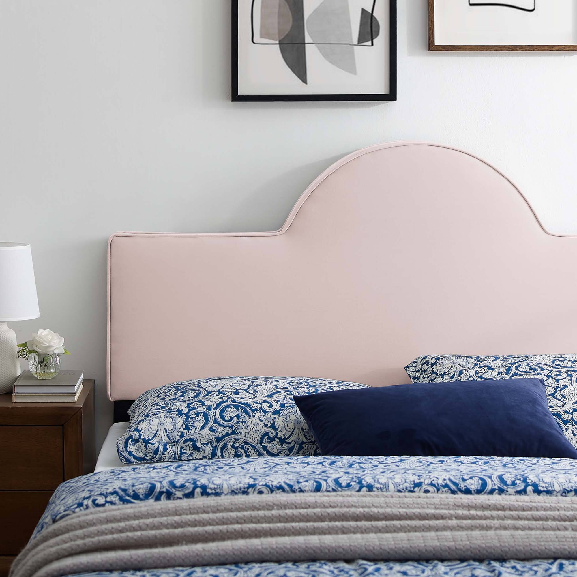 Alt View 1. Modway - Dawn Performance Velvet King/California King Headboard by Modway - Pink.