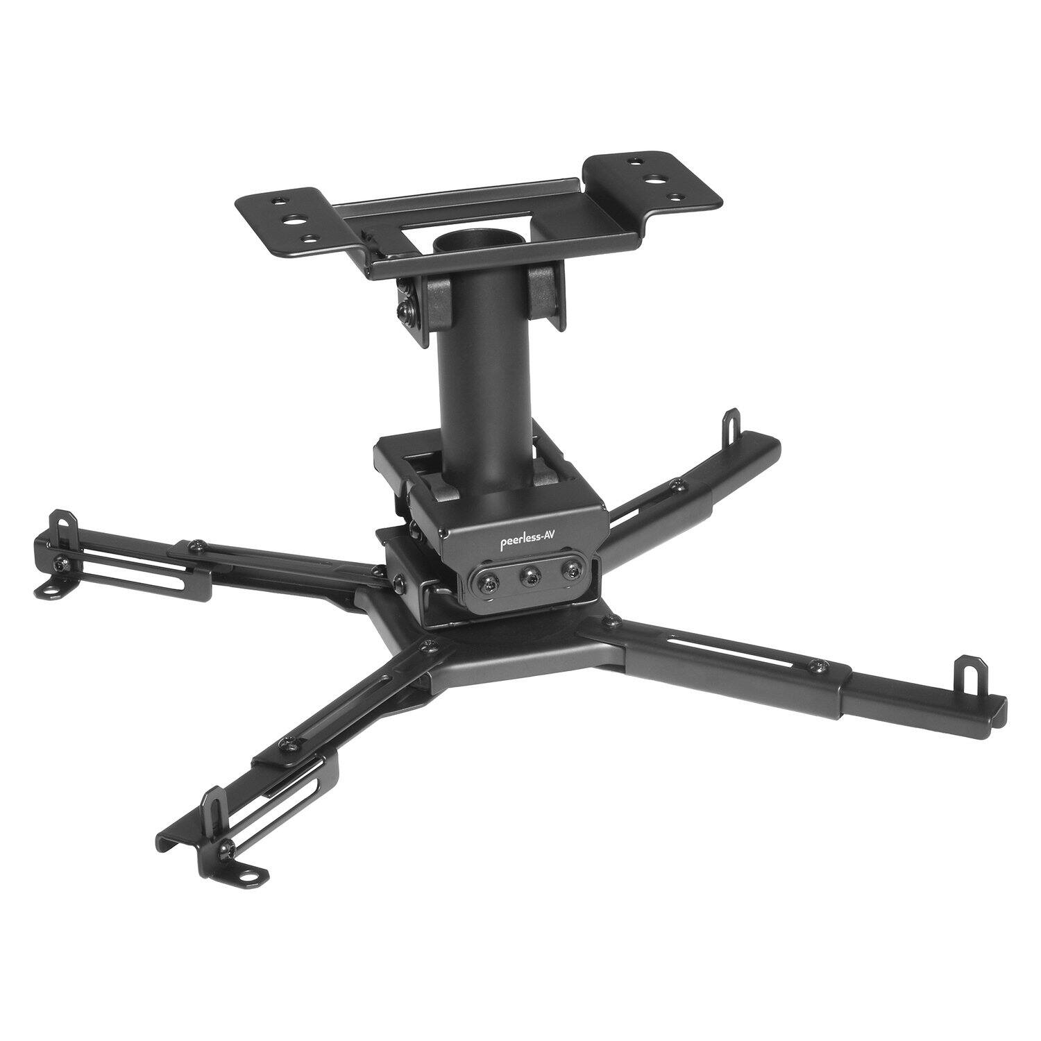 Alt View 1. Peerless-AV - Adjustable Universal Projector Mount for Flat or Angled Ceilings, 5.1" to 18.5" Mounting Pattern, Holds up to 99 Lbs - Multicolor.