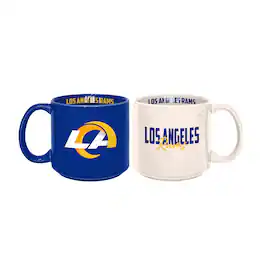 Logo Brands - Los Angeles Rams 2-Pack 15oz. Stackable Mug Set - Multicolor