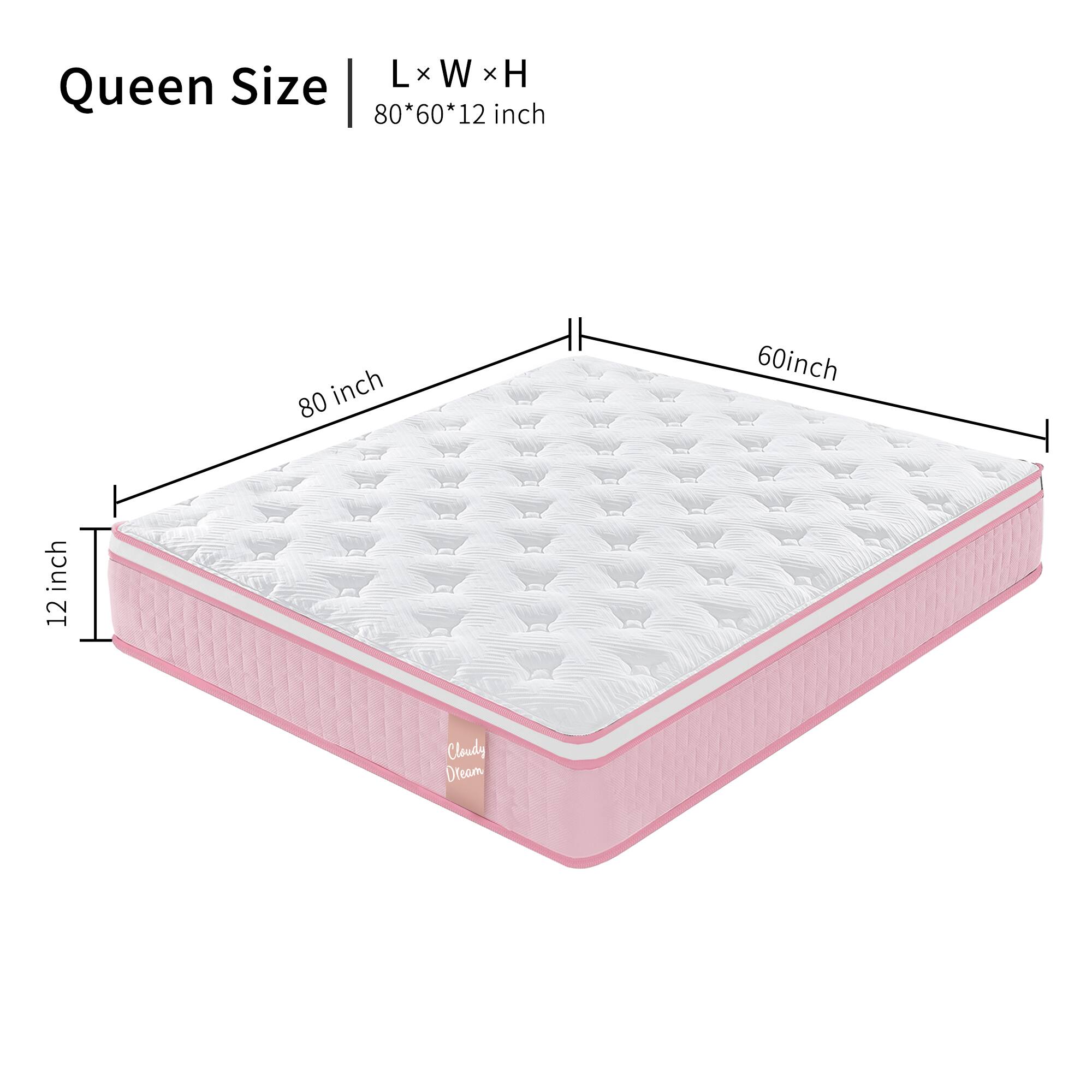 Queen Size  
L x W x H  
80*60*12 inch  

80 inch  
60 inch  
12 inch  

Cloudy Dream