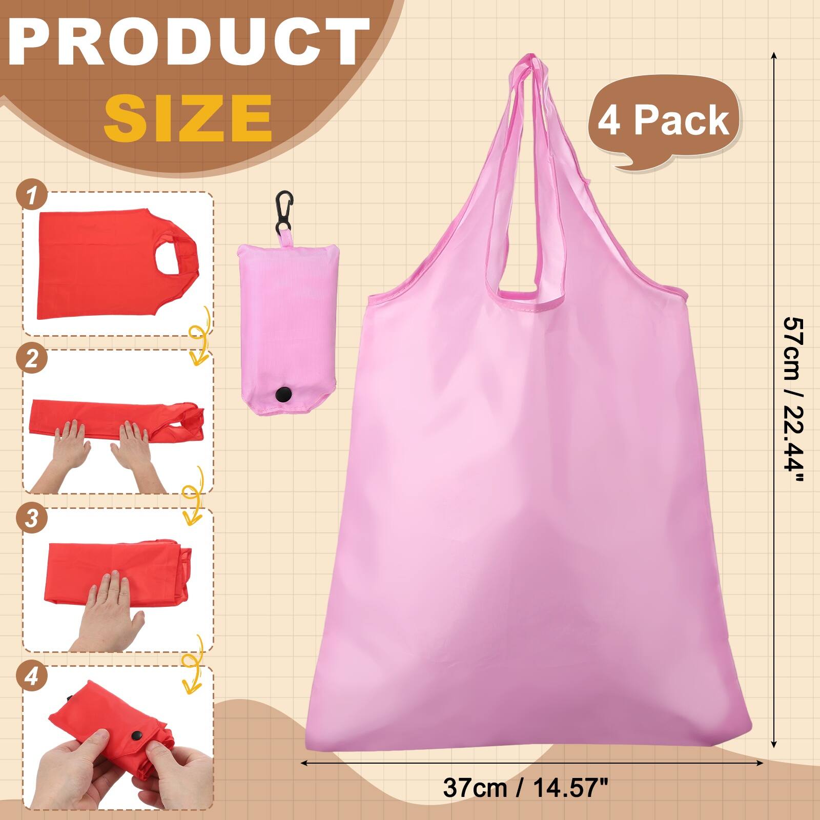 PRODUCT SIZE

4 Pack

1. 57cm / 22.44"
2. 37cm / 14.57"
