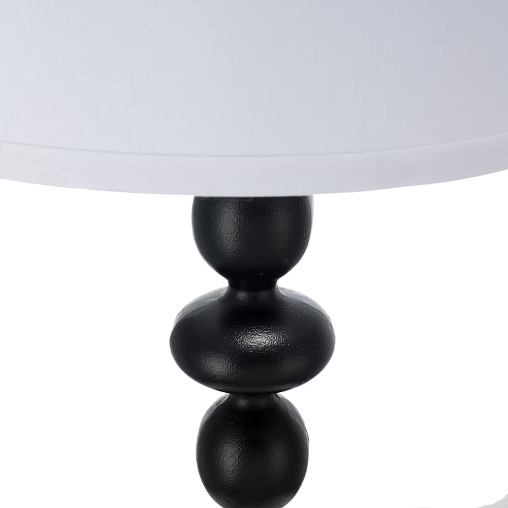 Alt View 2. Luckbyte - D15x29.5 Black White Table Lamp Round Four Tiered Body Shade Assembly Required.