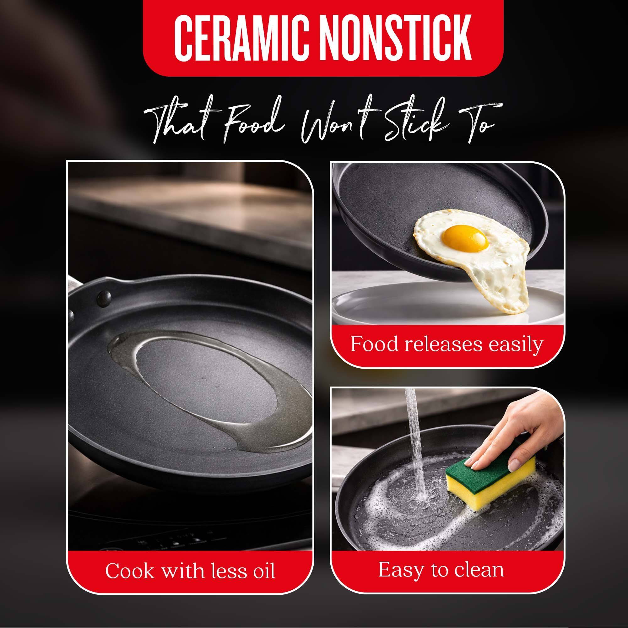 Alva Maestro Ceramic Nonstick Pancake & Crepe Pan, 10