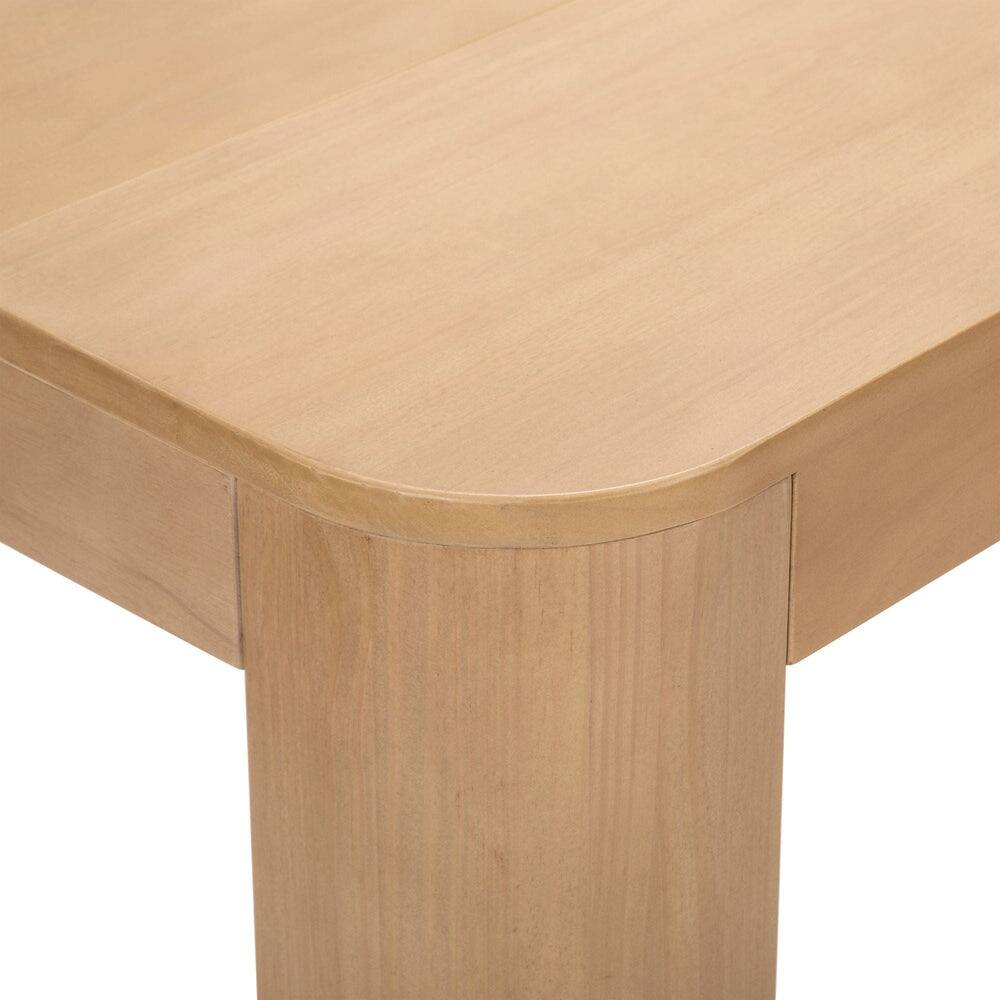 Alt View 5. Plank+Beam - Contour Dining Table (60in / 1524mm), Blonde - Blonde.