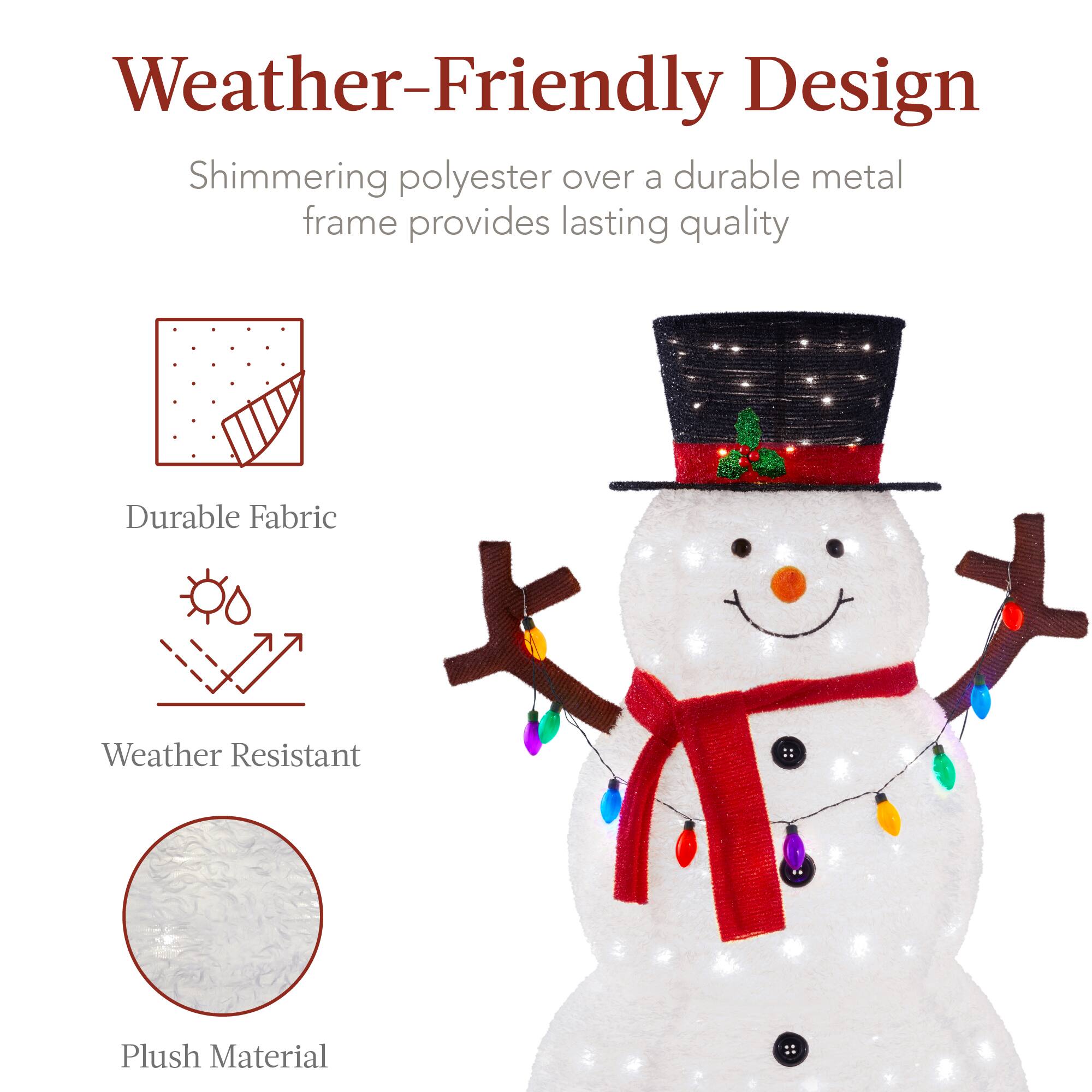 Weather-Friendly Design

Shimmering polyester over a durable metal frame provides lasting quality

- Durable Fabric
- Weather Resistant
- Plush Material