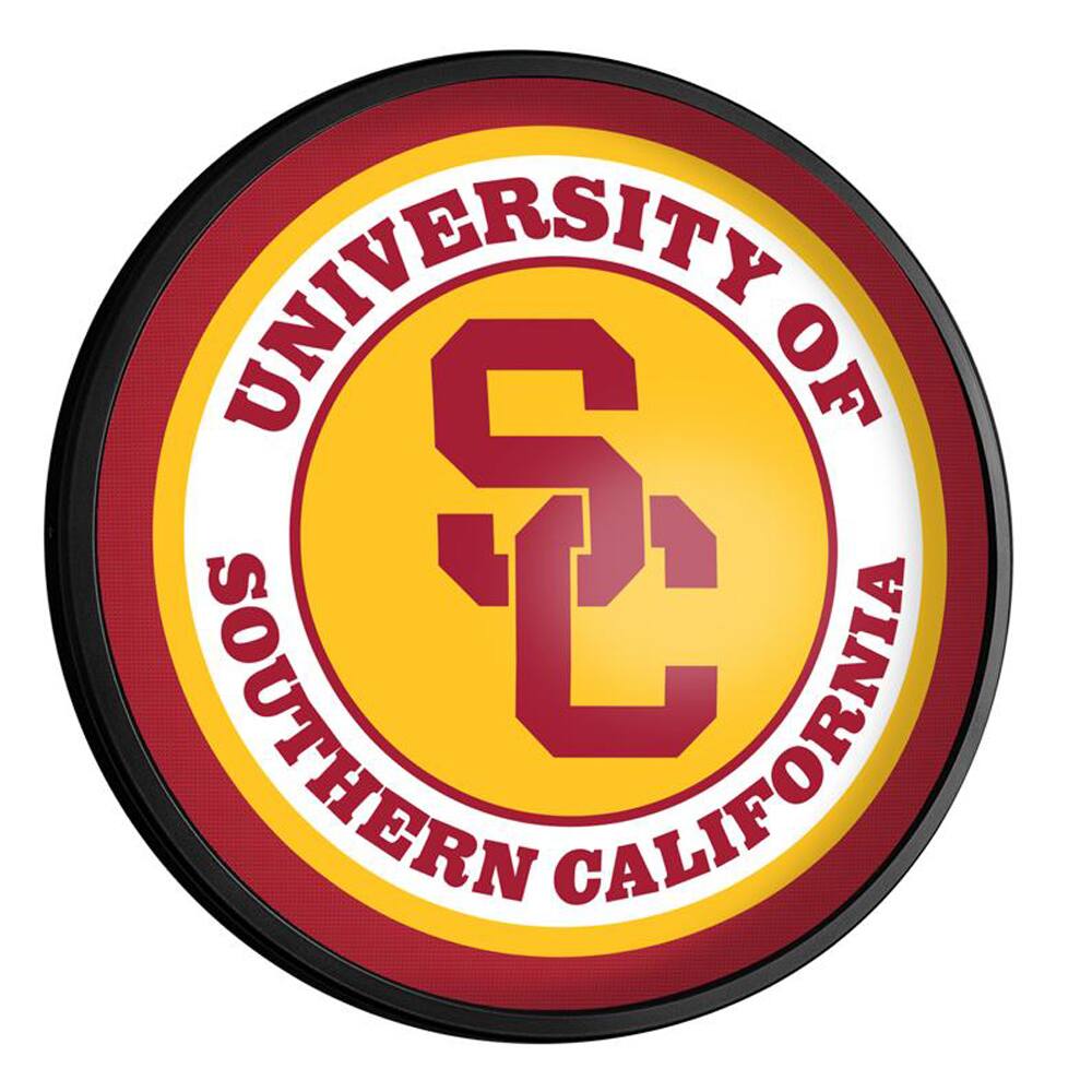 The Fan-Brand - USC Trojans 18'' x 18'' Slimline Illuminated Wall Sign - Multicolor